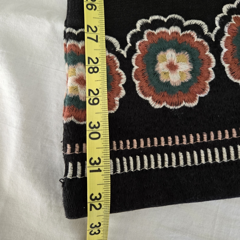 DRIFTWOOD Black Jeans With Floral Embroidery - Picture 6 of 13